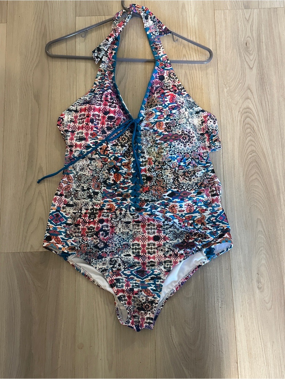 Ashley Graham x Swimsuits For All Halter Lace Up Monokini 20